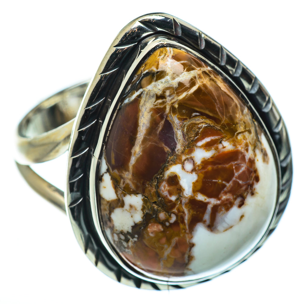 Peanut Wood Jasper Rings handcrafted by Ana Silver Co - RING45553