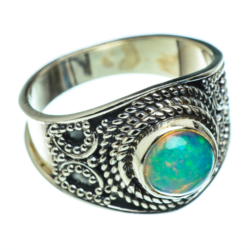 Ethiopian Opal Rings handcrafted by Ana Silver Co - RING45566