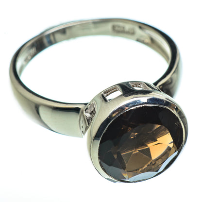 Smoky Quartz Rings handcrafted by Ana Silver Co - RING45674