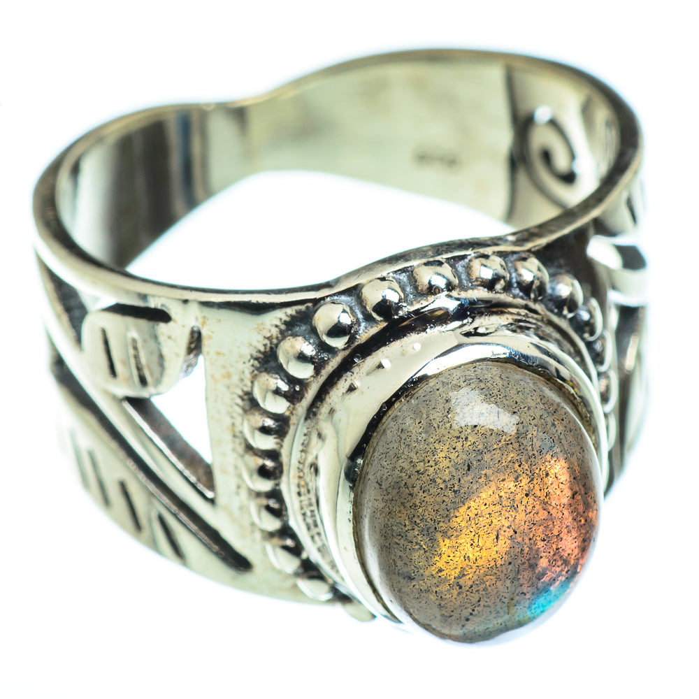 Labradorite Rings handcrafted by Ana Silver Co - RING45688
