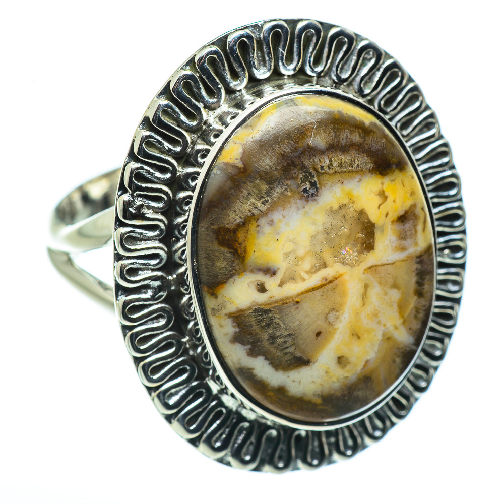 Petrified Wood Rings handcrafted by Ana Silver Co - RING45692