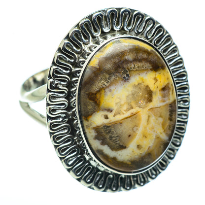 Petrified Wood Rings handcrafted by Ana Silver Co - RING45692