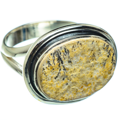 Germany Psilomelane Dendrite Rings handcrafted by Ana Silver Co - RING45713