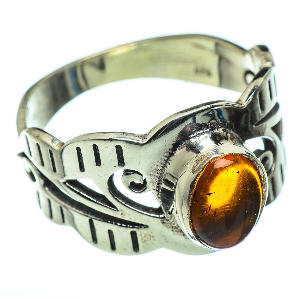 Baltic Amber Rings handcrafted by Ana Silver Co - RING45714