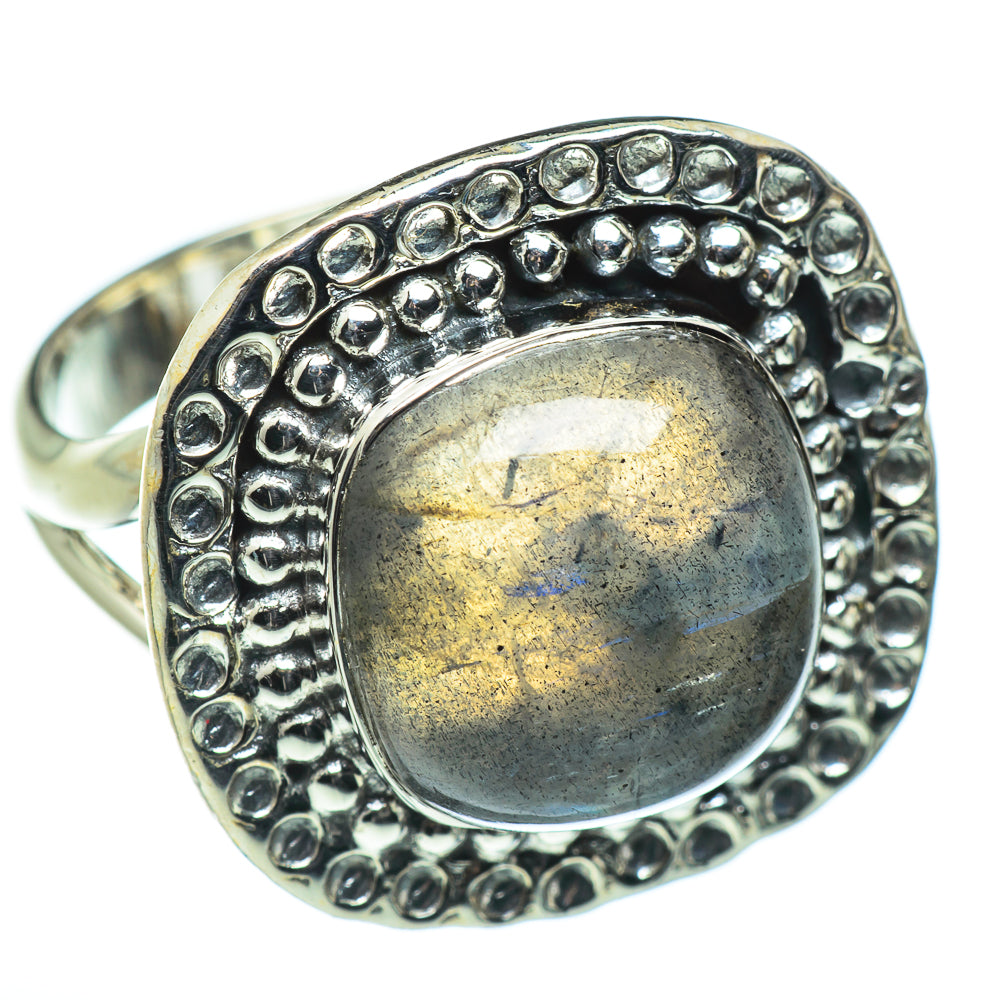 Labradorite Rings handcrafted by Ana Silver Co - RING45726