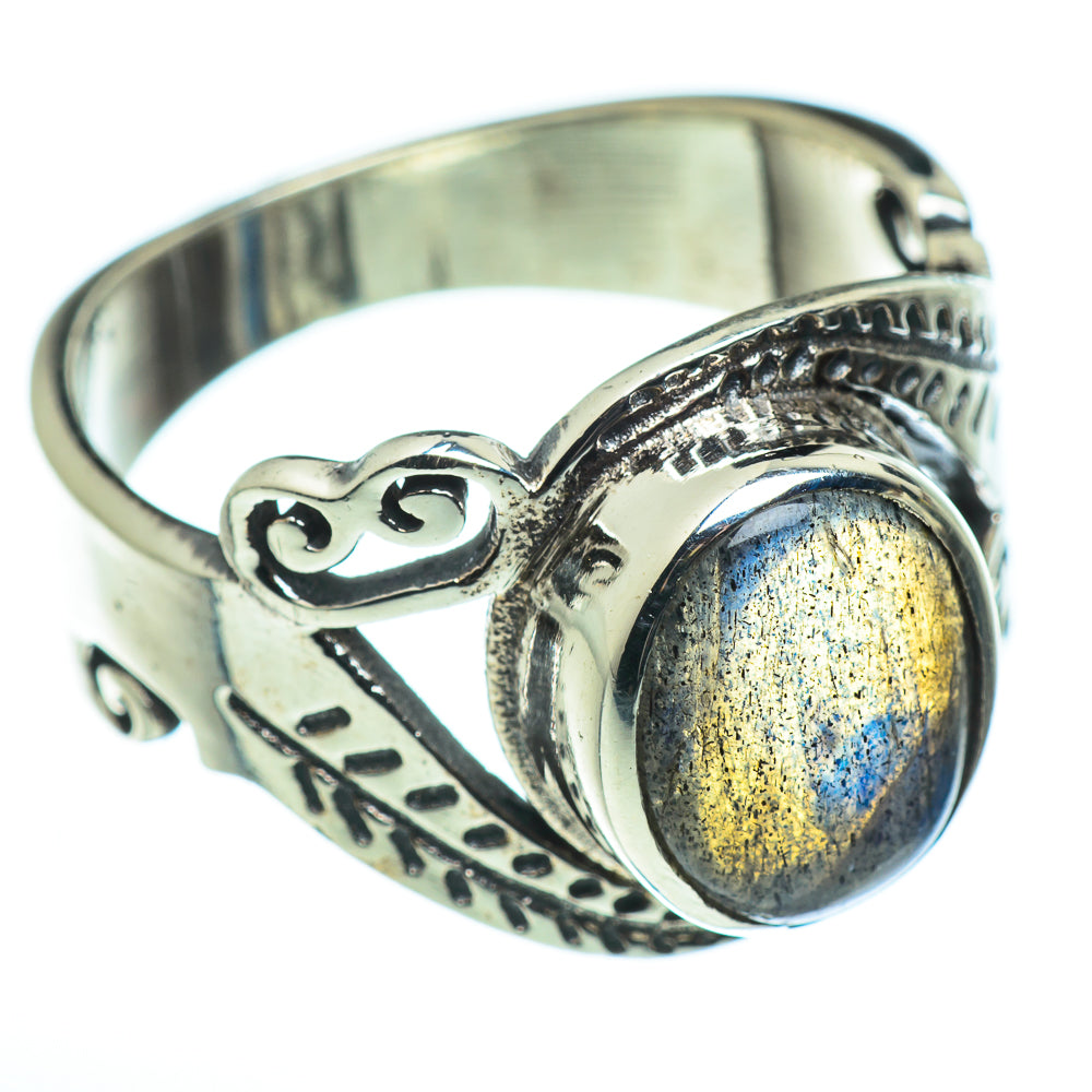 Labradorite Rings handcrafted by Ana Silver Co - RING45728