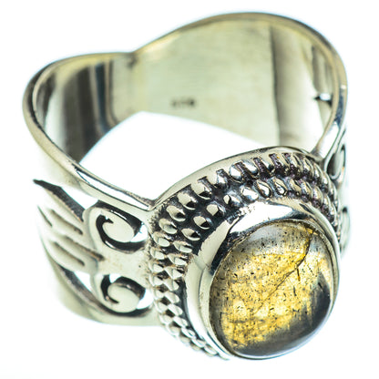 Labradorite Rings handcrafted by Ana Silver Co - RING45737