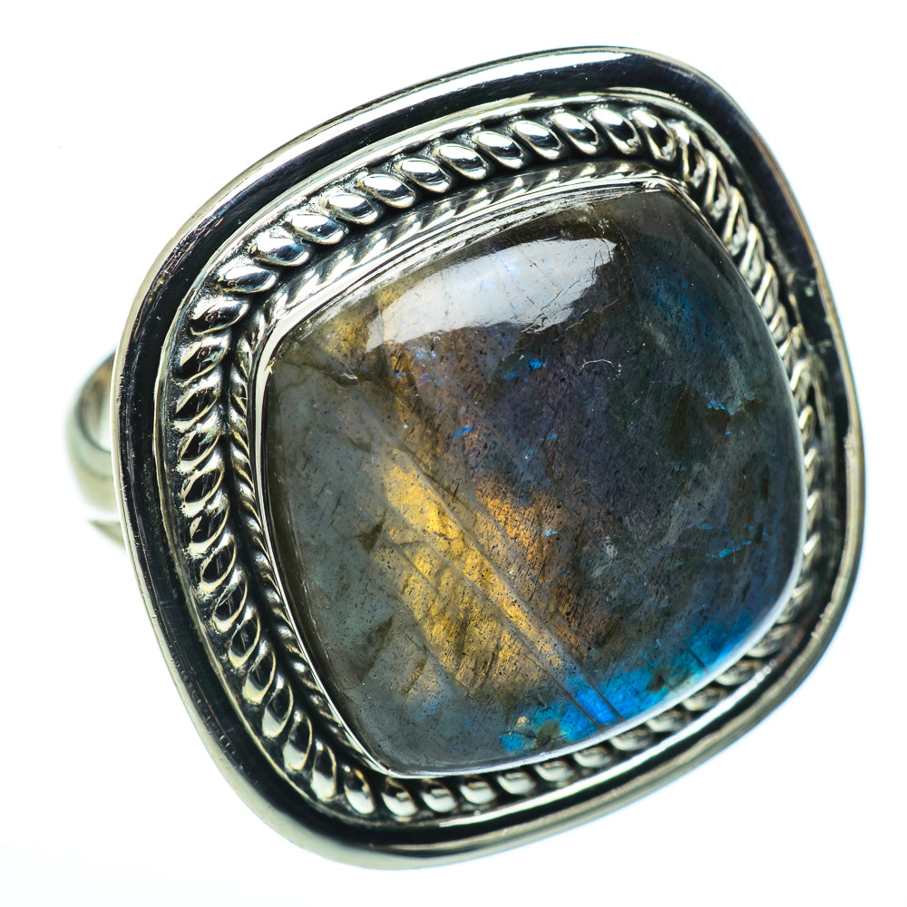 Labradorite Rings handcrafted by Ana Silver Co - RING45800