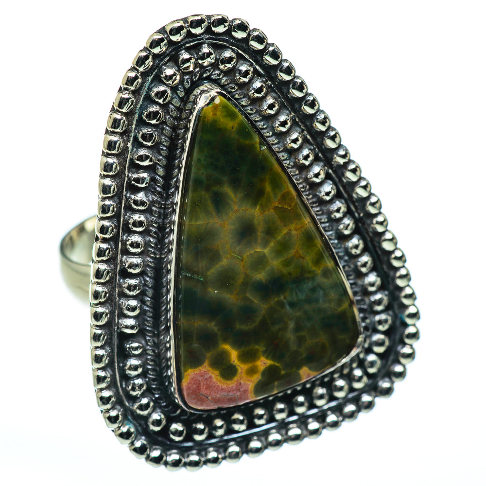 Ocean Jasper Rings handcrafted by Ana Silver Co - RING45850
