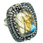 Labradorite Rings handcrafted by Ana Silver Co - RING45872