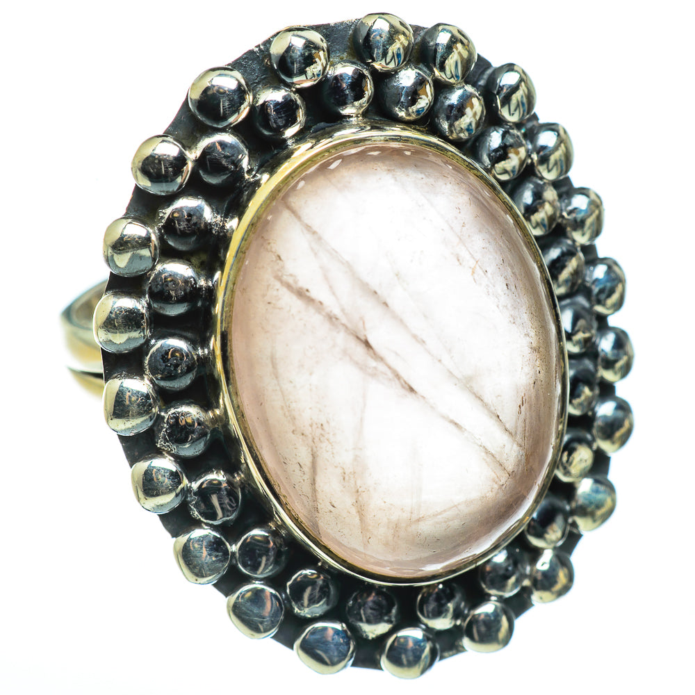 Rose Quartz Rings handcrafted by Ana Silver Co - RING45881