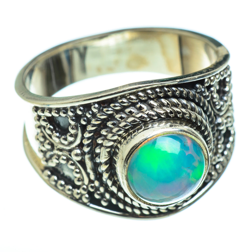 Ethiopian Opal Rings handcrafted by Ana Silver Co - RING45962