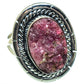 Cobalto Calcite Druzy Rings handcrafted by Ana Silver Co - RING46065