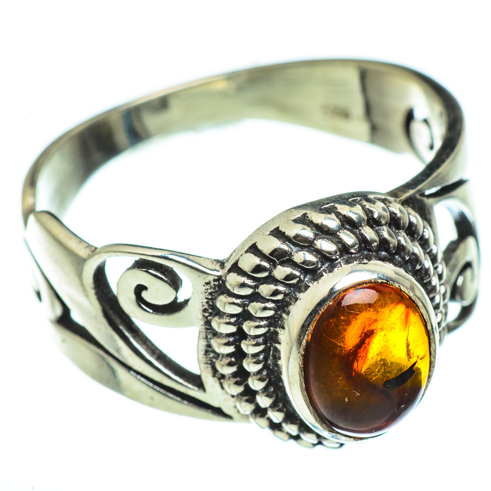 Baltic Amber Rings handcrafted by Ana Silver Co - RING46148