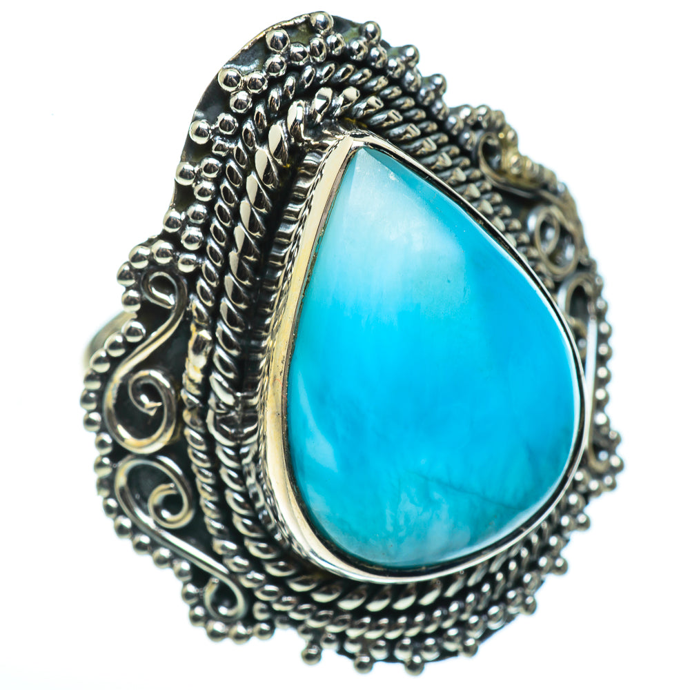 Larimar Rings handcrafted by Ana Silver Co - RING46172