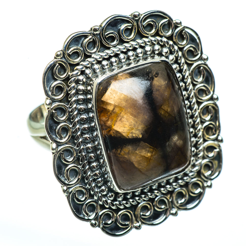 Chiastolite Rings handcrafted by Ana Silver Co - RING46182