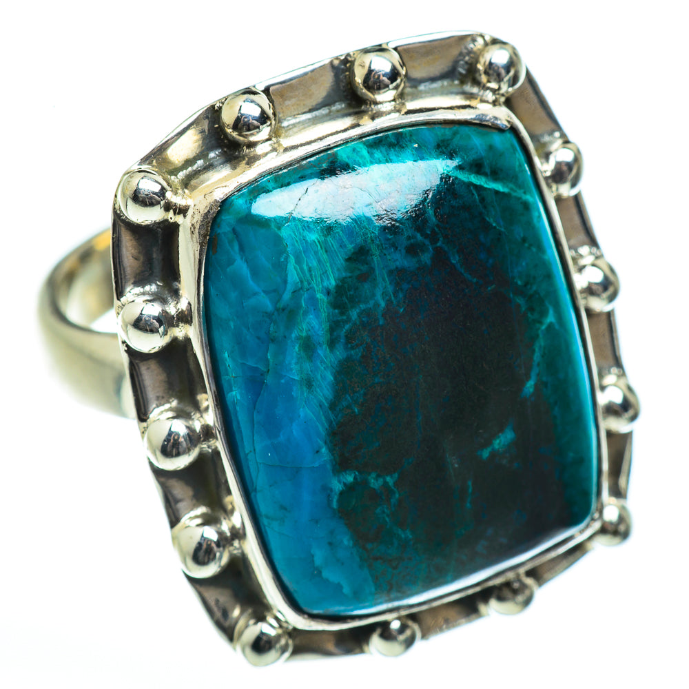 Chrysocolla Rings handcrafted by Ana Silver Co - RING46224