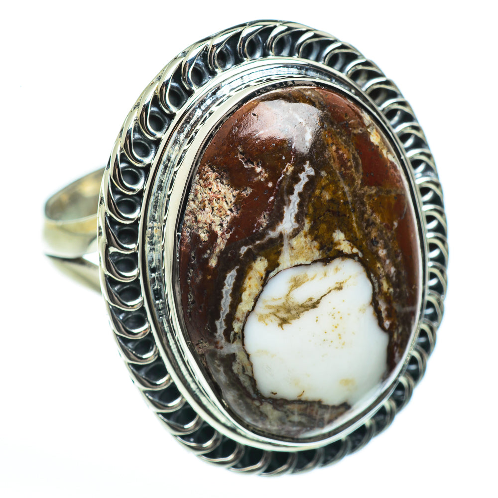 Peanut Wood Jasper Rings handcrafted by Ana Silver Co - RING46241 - Photo 2
