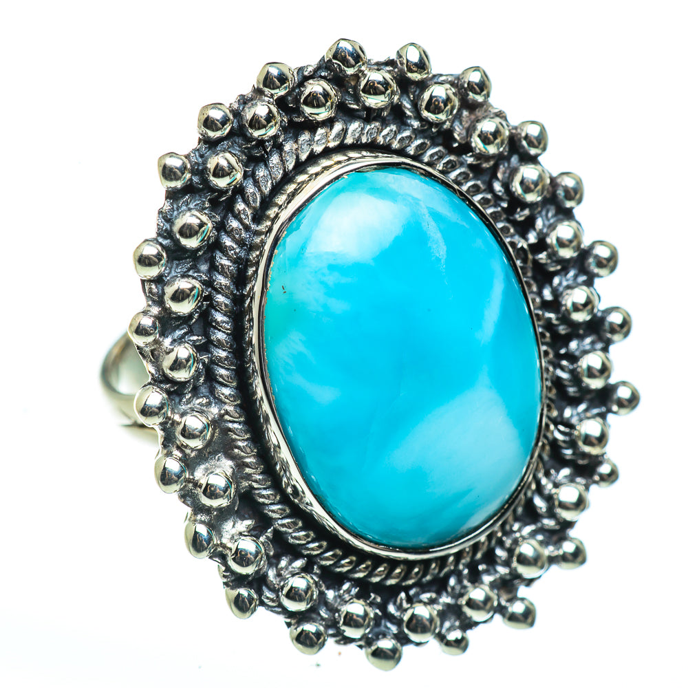 Larimar Rings handcrafted by Ana Silver Co - RING46255