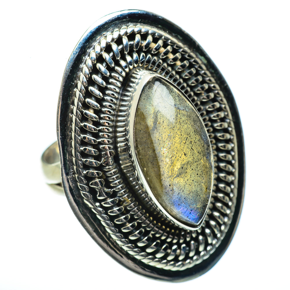 Labradorite Rings handcrafted by Ana Silver Co - RING46272 - Photo 2