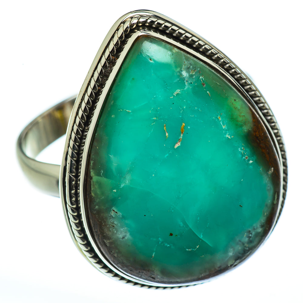 Chrysoprase Rings handcrafted by Ana Silver Co - RING46273