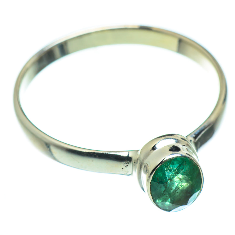 Zambian Emerald Rings handcrafted by Ana Silver Co - RING46325