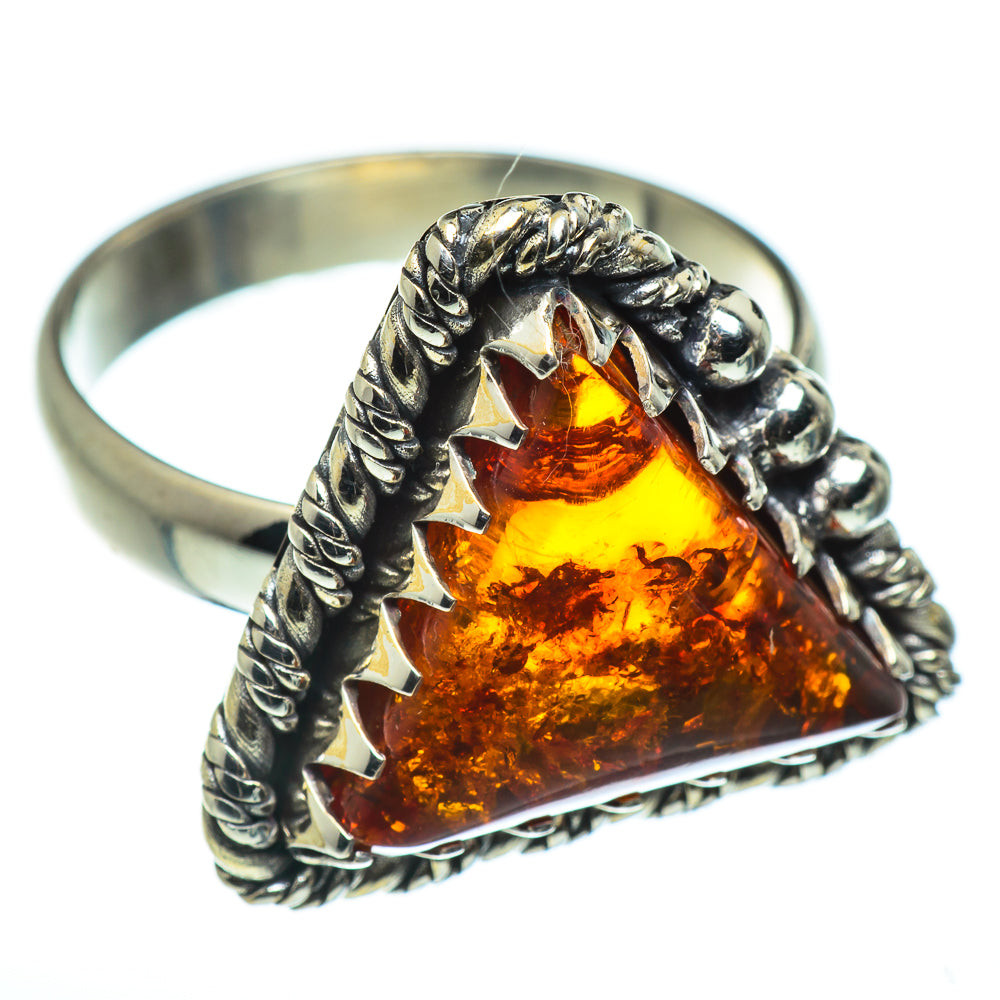Baltic Amber Rings handcrafted by Ana Silver Co - RING46360