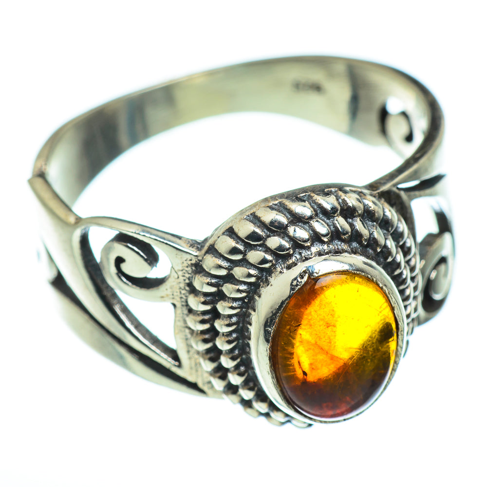 Baltic Amber Rings handcrafted by Ana Silver Co - RING46361