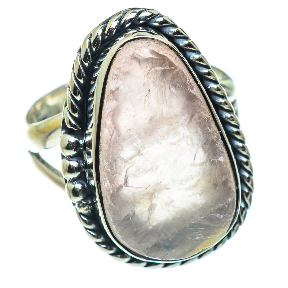 Rose Quartz Rings handcrafted by Ana Silver Co - RING46395