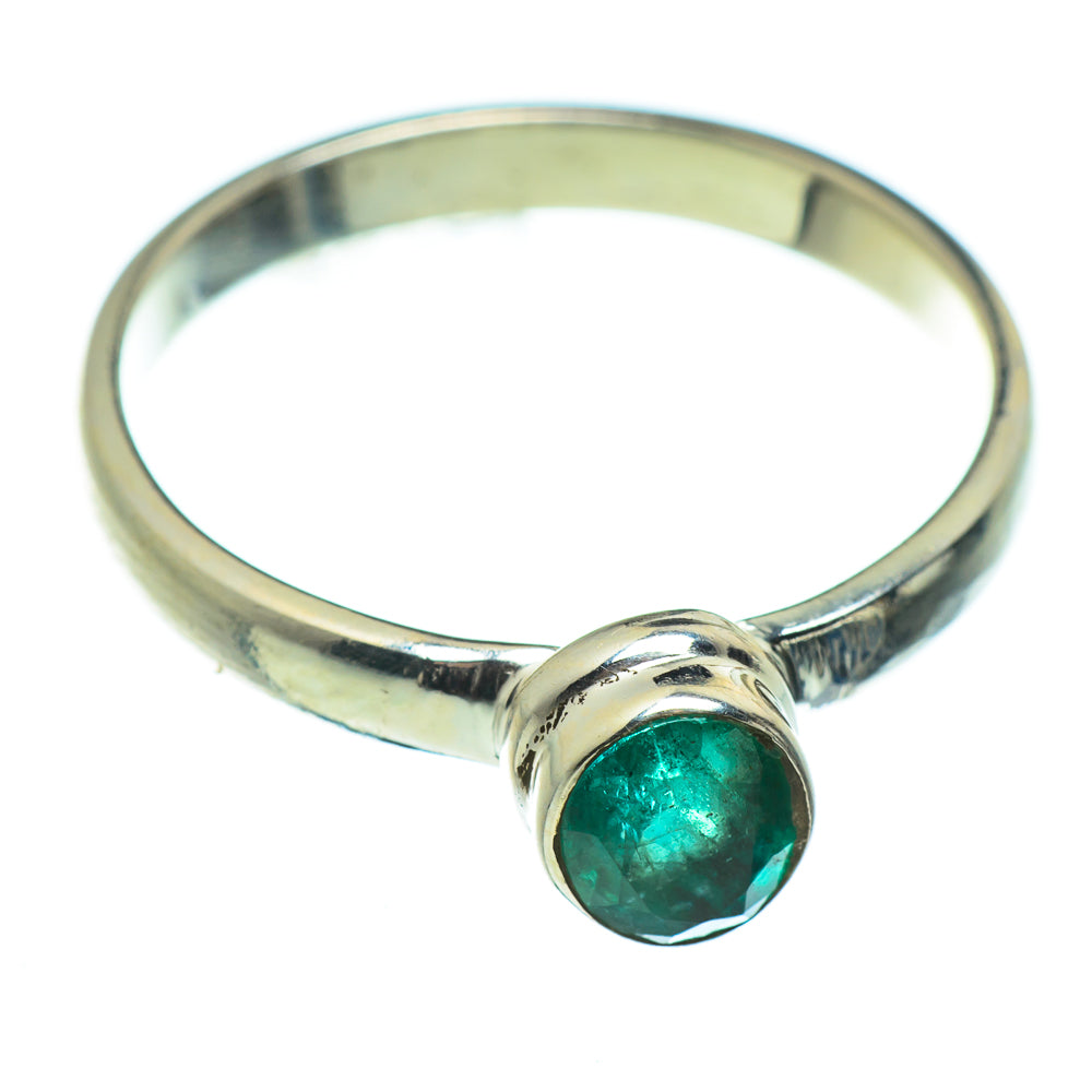 Zambian Emerald Rings handcrafted by Ana Silver Co - RING46447