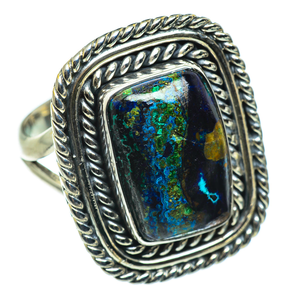 Azurite Rings handcrafted by Ana Silver Co - RING46459