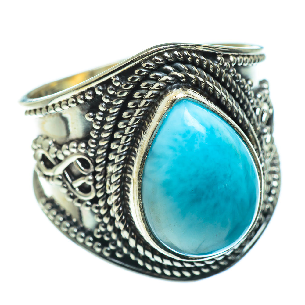Larimar Rings handcrafted by Ana Silver Co - RING46470