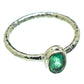 Zambian Emerald Rings handcrafted by Ana Silver Co - RING46471