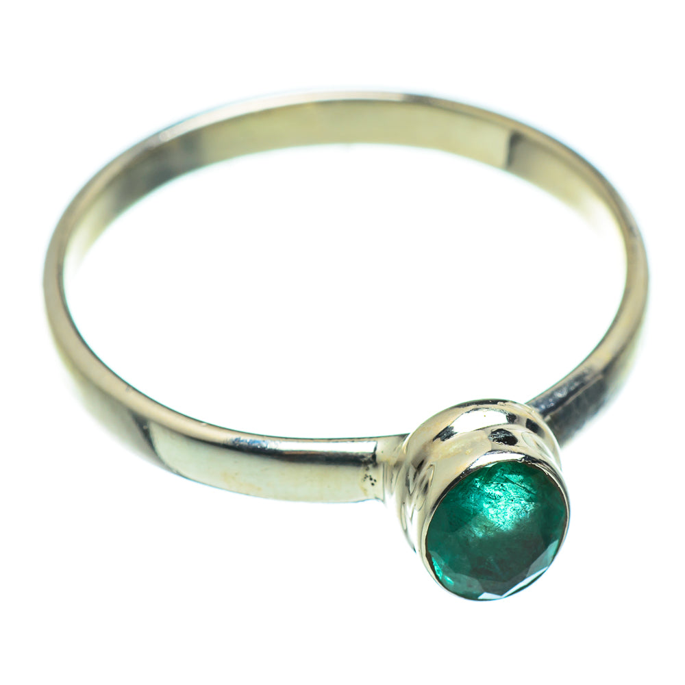 Zambian Emerald Rings handcrafted by Ana Silver Co - RING46502