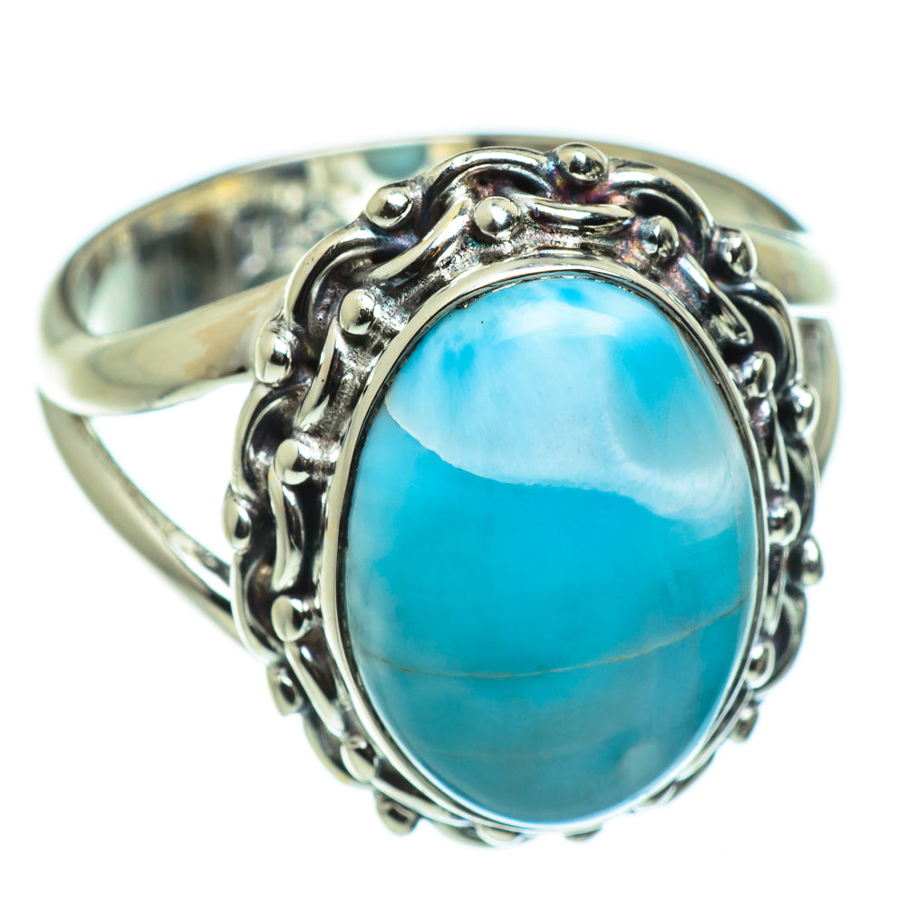 Larimar Rings handcrafted by Ana Silver Co - RING46525