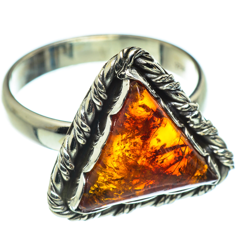 Baltic Amber Rings handcrafted by Ana Silver Co - RING46535