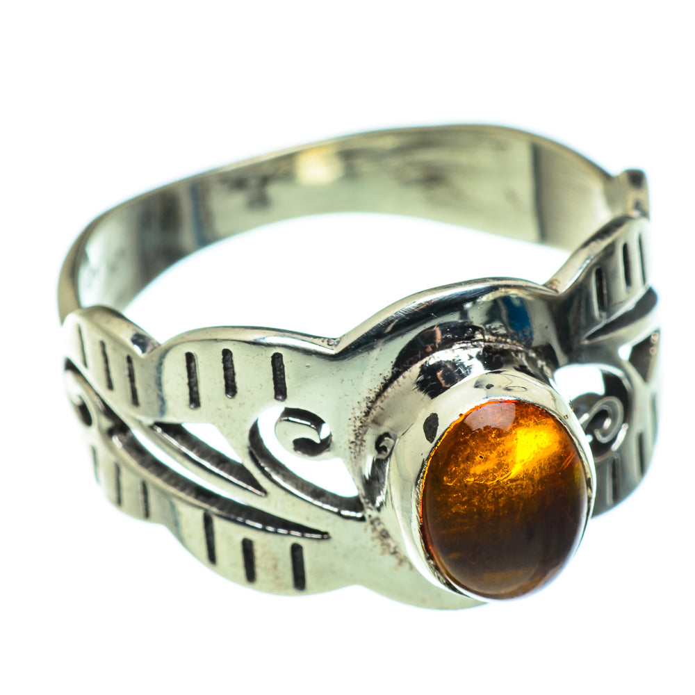Baltic Amber Rings handcrafted by Ana Silver Co - RING46538