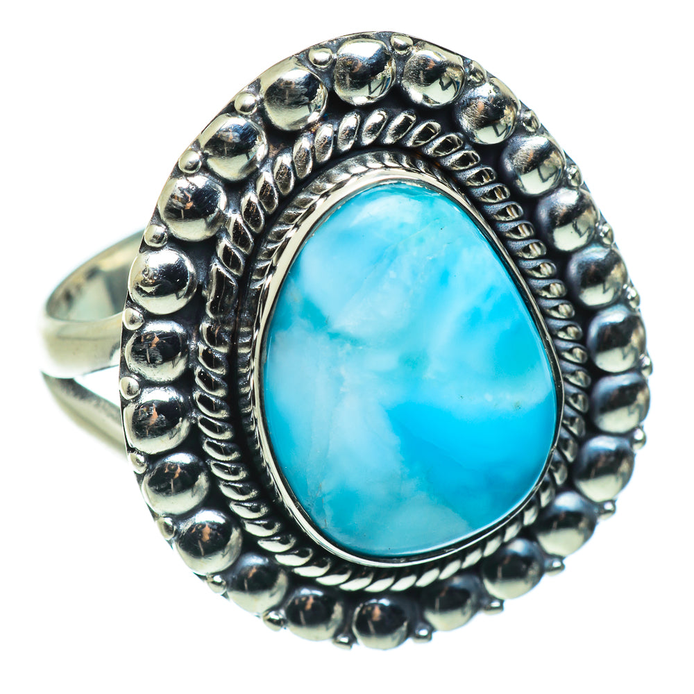 Larimar Rings handcrafted by Ana Silver Co - RING46551