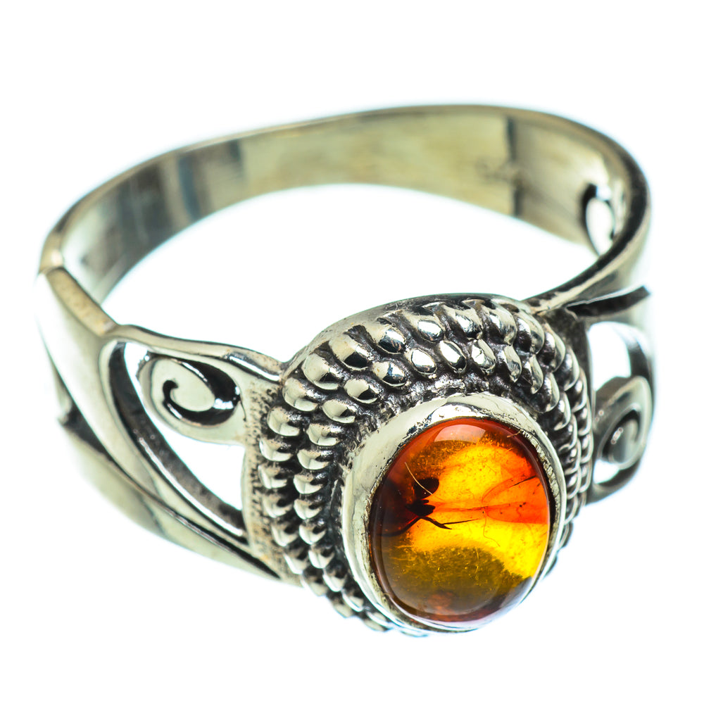 Baltic Amber Rings handcrafted by Ana Silver Co - RING46563