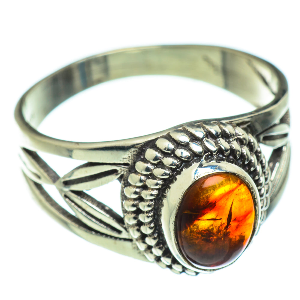 Baltic Amber Rings handcrafted by Ana Silver Co - RING46568