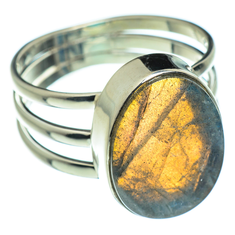 Labradorite Rings handcrafted by Ana Silver Co - RING46582