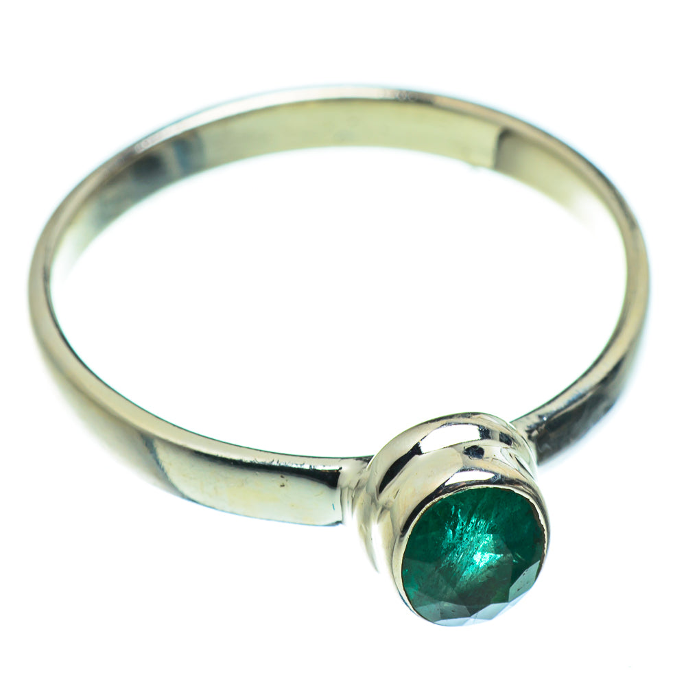 Zambian Emerald Rings handcrafted by Ana Silver Co - RING46586