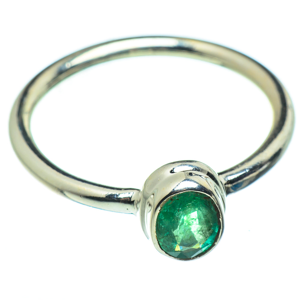Zambian Emerald Rings handcrafted by Ana Silver Co - RING46622