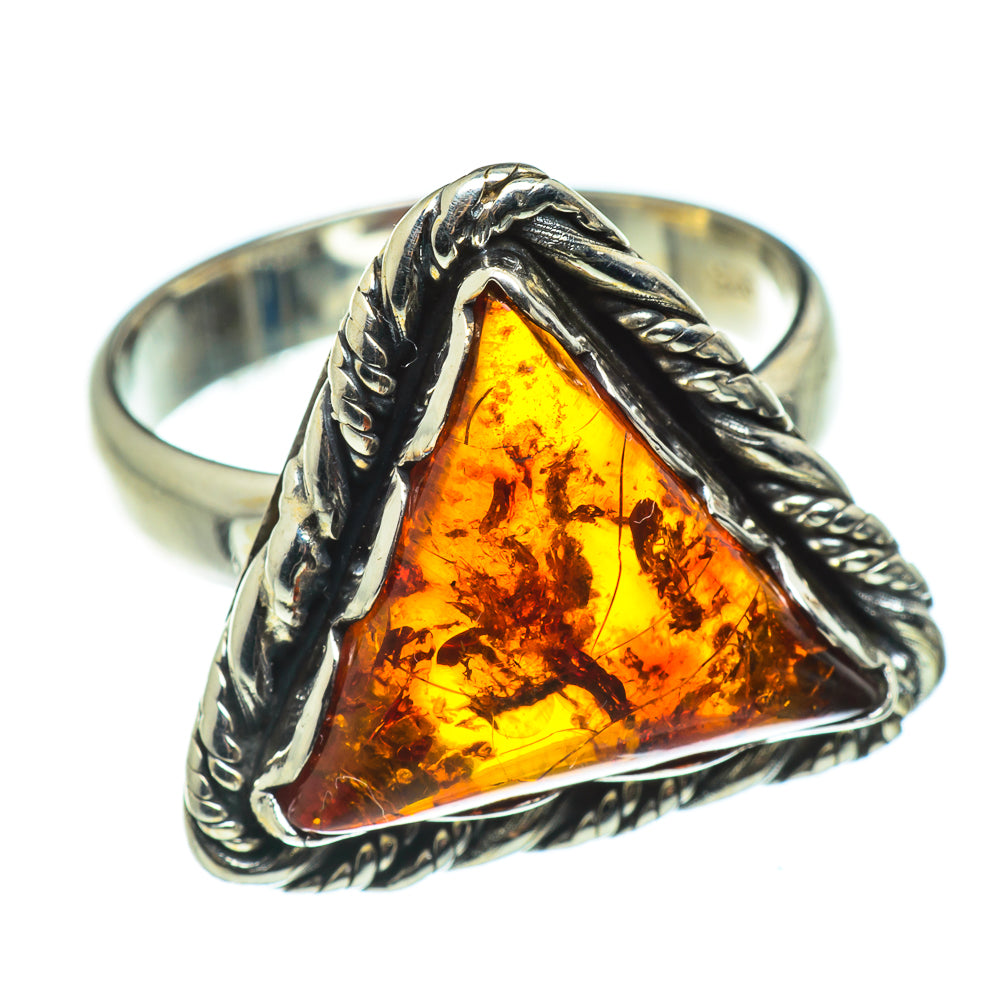 Baltic Amber Rings handcrafted by Ana Silver Co - RING46624