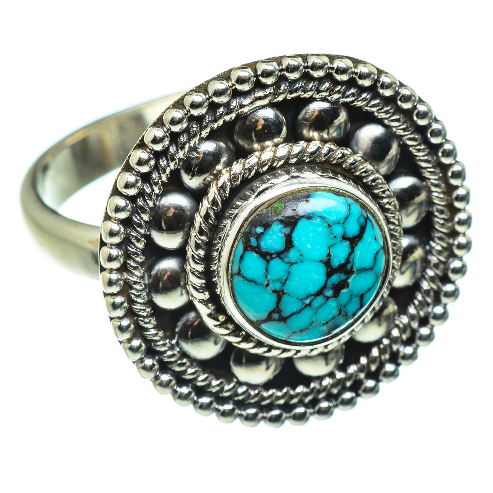 Tibetan Turquoise Rings handcrafted by Ana Silver Co - RING46630