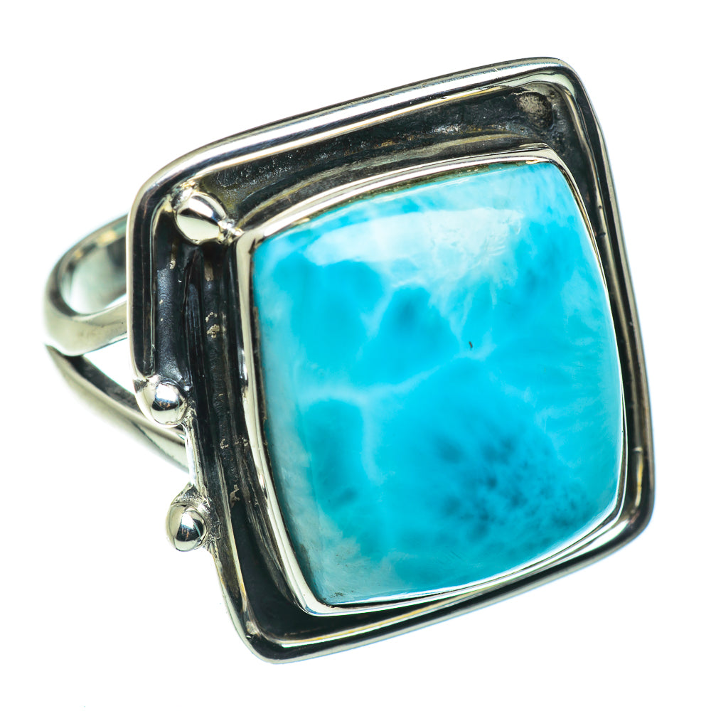 Larimar Rings handcrafted by Ana Silver Co - RING46632