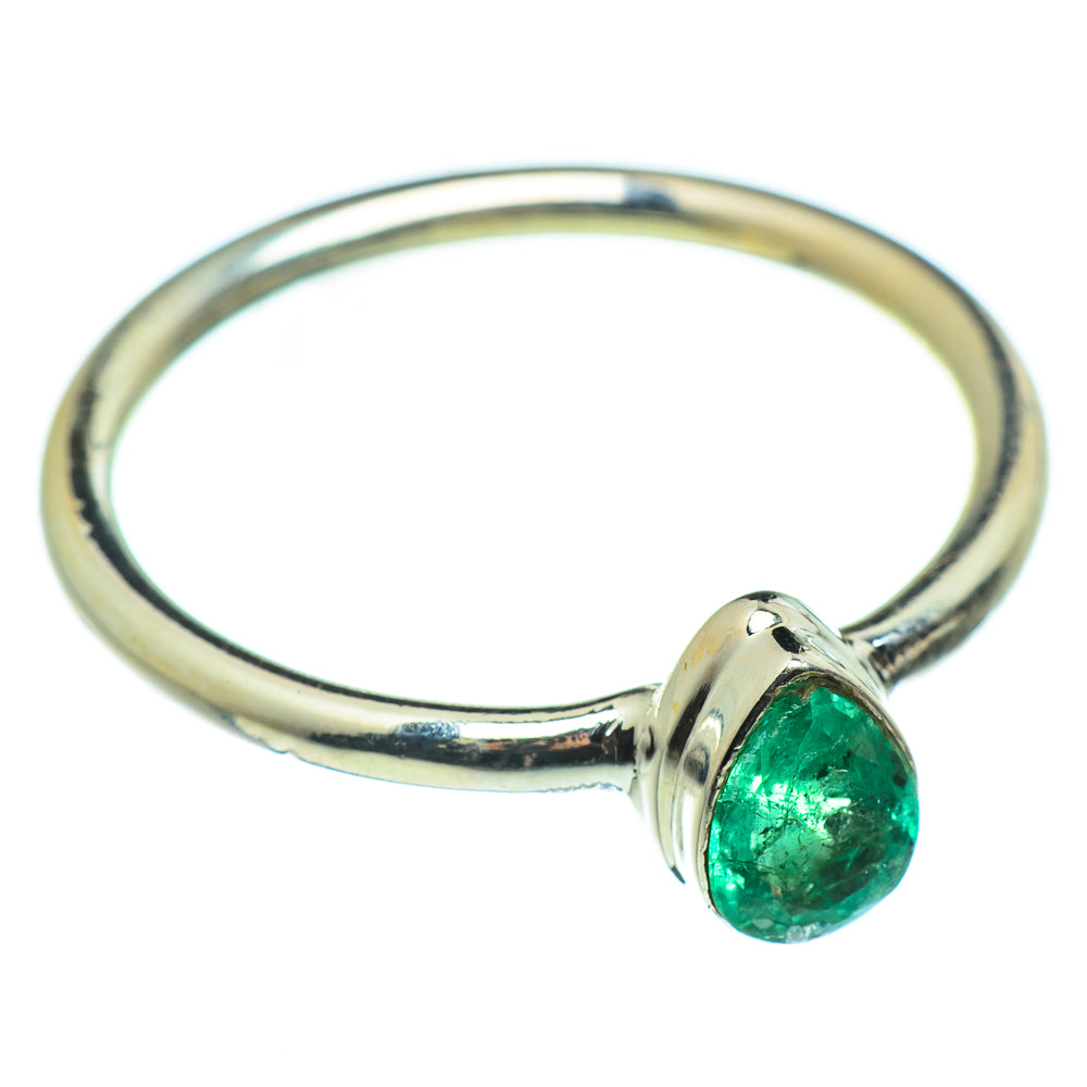 Zambian Emerald Rings handcrafted by Ana Silver Co - RING46634