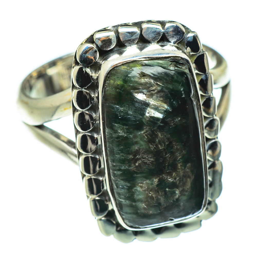 Seraphinite Rings handcrafted by Ana Silver Co - RING46635