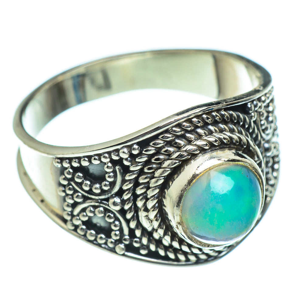 Ethiopian Opal Rings handcrafted by Ana Silver Co - RING46753
