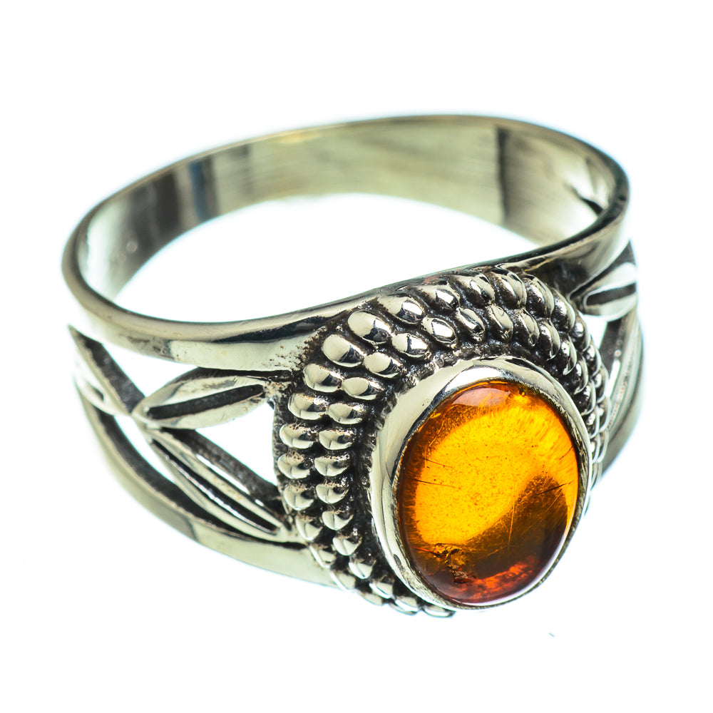 Baltic Amber Rings handcrafted by Ana Silver Co - RING46795